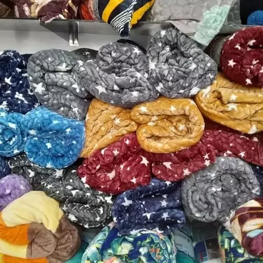 پتو مسافرتی دونفره بافتی ستاره ای