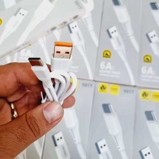 کابل شارژ تایپ سی 6 آمپر شیائومی poco x3 کیفیت عالی