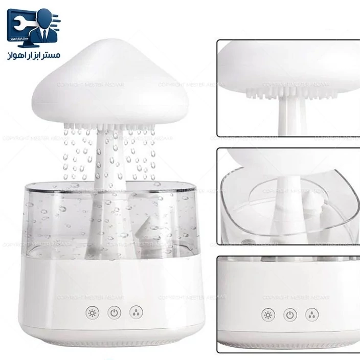 چراغ خواب اسپیکر بارانی ابری (قارچی)