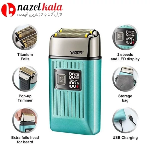 ماشین اصلاح موی سر و صورت وی جی ار مدل V-357