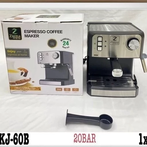 اسپرسو ساز زیگما اصلی مدلkj60b مخصوص اسپرسو کاپوچینو قهوه 20بار