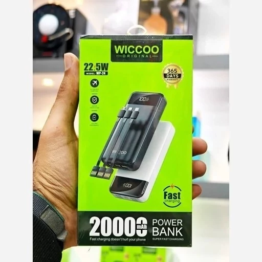 پاوربانک 20000 میلی آمپر ویکو مدل Wiccoo WP-24