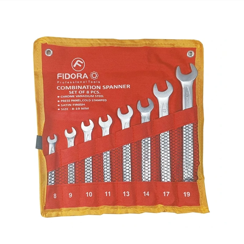 مجموعه 8 عددی آچار یکسر تخت یکسر رینگی فیدورا مدل FI-00819 1