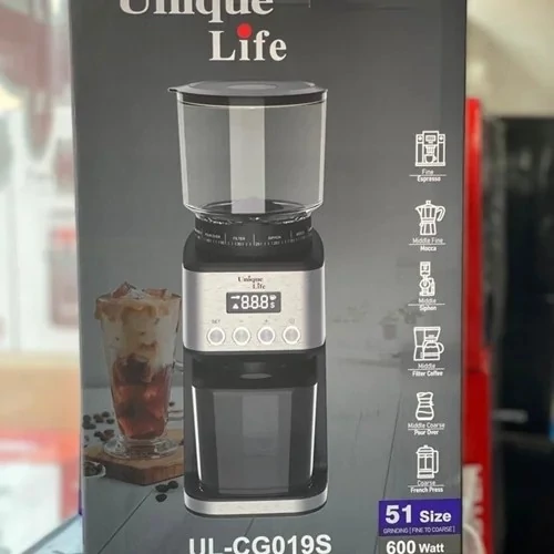 آسیاب قهوه حرفه ای نیولایف مدل UL-CG019S آسیاب قهوه حرفه ای نیولایف مدل UL-CG019S