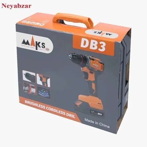 دریل شارژی براشلس 21 ولت مکث مدل DB3