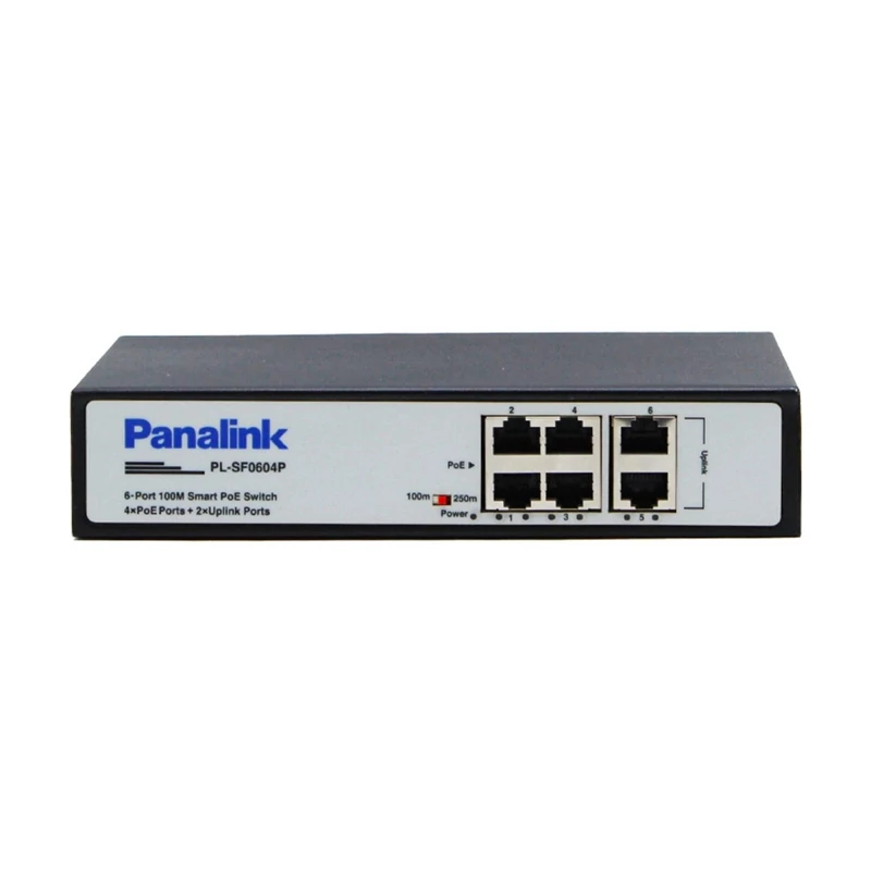 سوئیچ شبکه 4 پورت POE پانالینک مدل PL-SF0604P 2