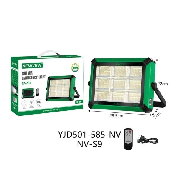 پروژکتور خورشیدی NEWVEW مدل NV-S9 چراغ قوه