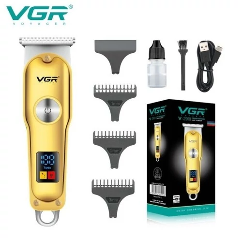 ماشین اصلاح مو سر و صورت وی جی آر (VGR) رنگ طلایی مدل 290