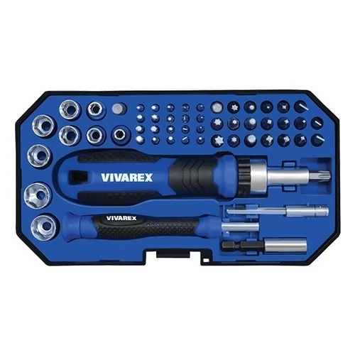 ست پیچ گوشتی و بیت 55 عددی مدل VR5565 ویوارکس
