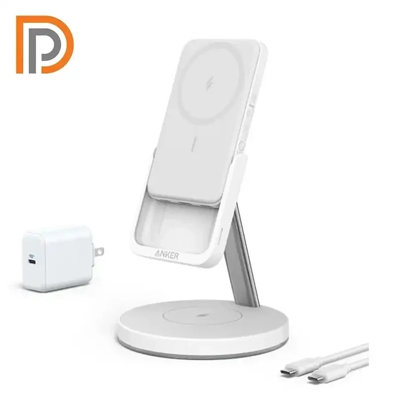 شارژر بی سیم 15 وات و پایه نگهدارنده انکر مدل A25M7