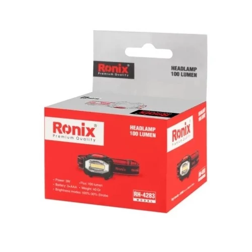 چراغ قوه پیشانی 100 لومن مدل RH-4283 رونیکس