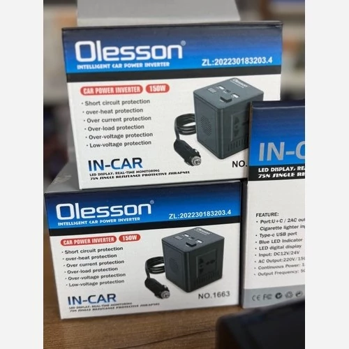 اینورتر 150 وات خودرو مدل No.1663 برند olesson