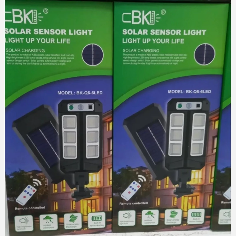 پروژکتور خورشیدی پنل سر خود خیابانی مدل BK-Q6-6LED