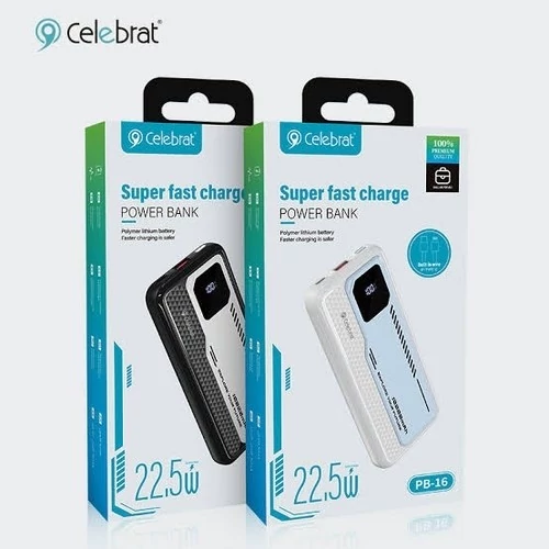 پاوربانک سلبریت مدل PB-16 ظرفیت 10000 میلی آمپر  ساعت