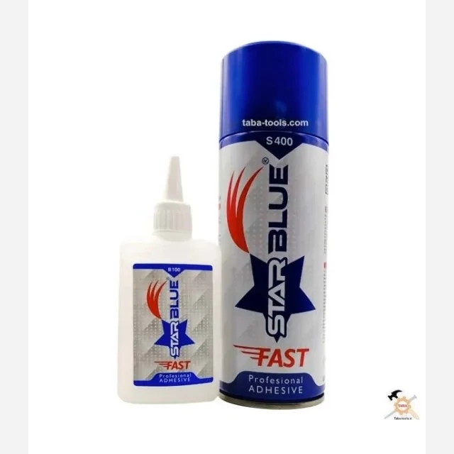 چسب یک دو سه 400 میل استاربلو Star Blue  نمایش سریع چسب آکواریوم شفاف 300 میلی لیتر کاسپین