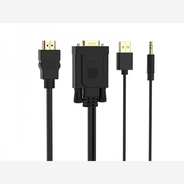 مبدل اچ دی ام آی به وی جی ای و صدا و یو اس بی اوریکو ORICO VGA/HDMI Adapter Cable 1M (XD-VATH) ORICO VGA/HDMI Adapter Ca