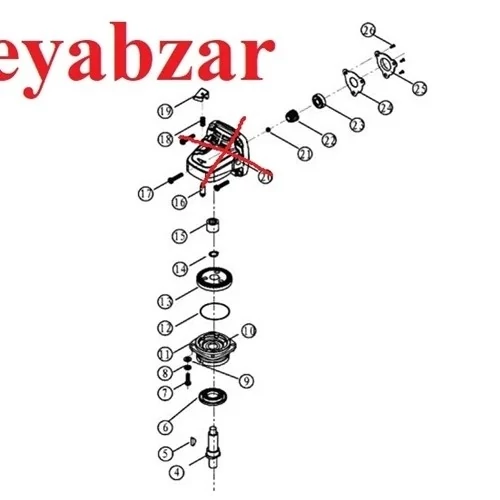 قطعات گریبکس کامل مینی فرز رونیکس مدل 3130016(بدون پوسته گریبکس)