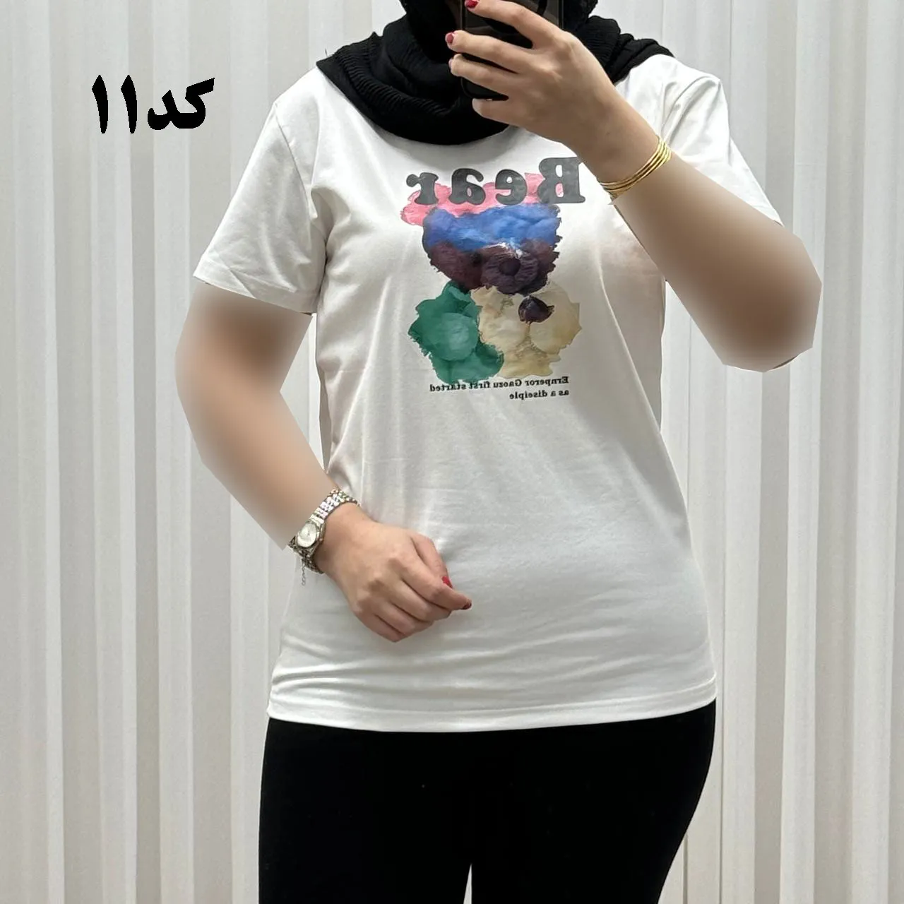 تیشرت زنانه وارداتی میکس طرحبندی کد 1269 جنس نخ پنبه چهارفصل تنخور راحت سایز M L XL
